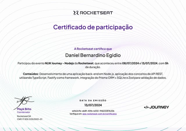 NLW Journey - Nodejs